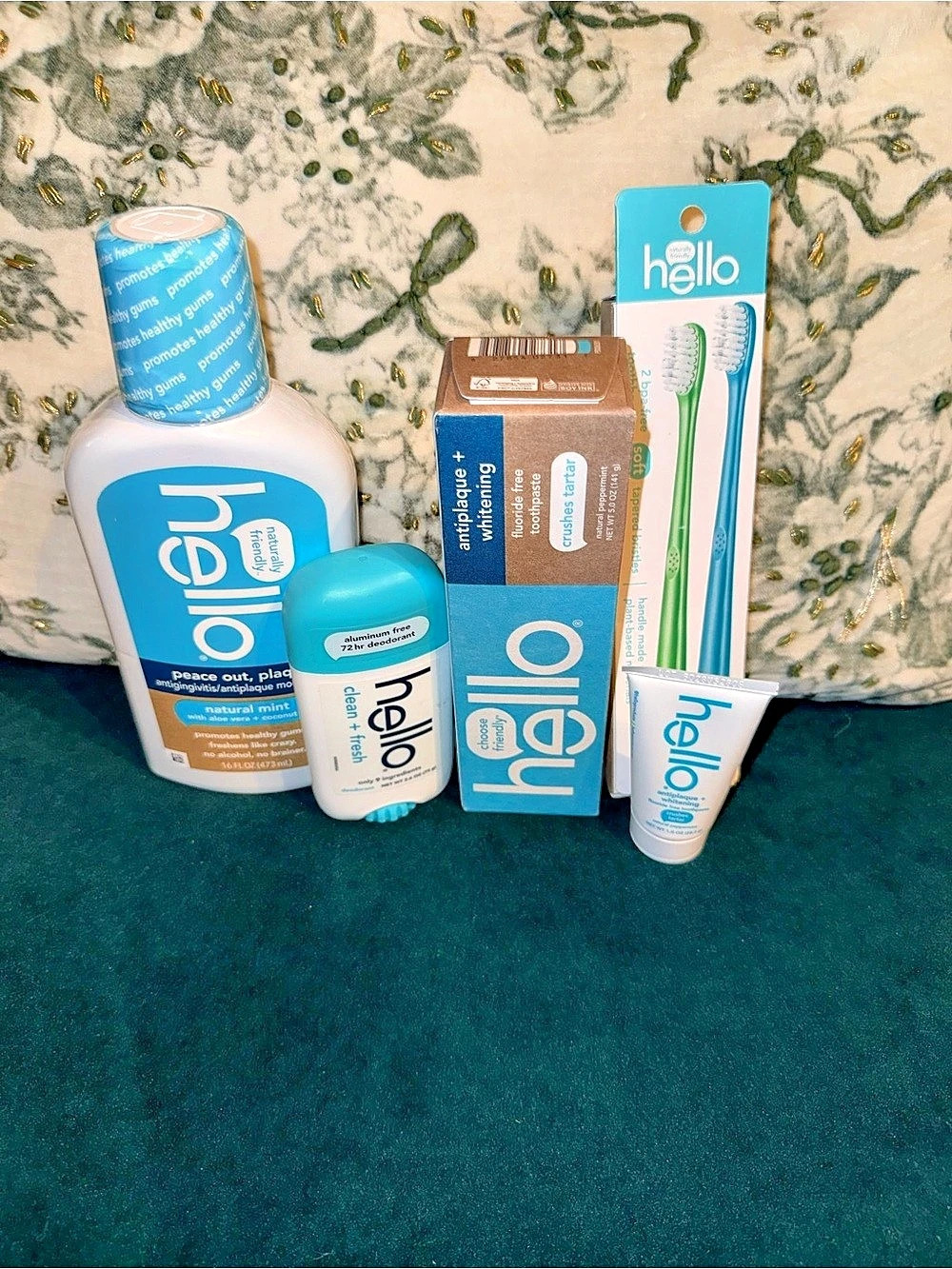 Hello Oral Care Bundle Blue & White NWT